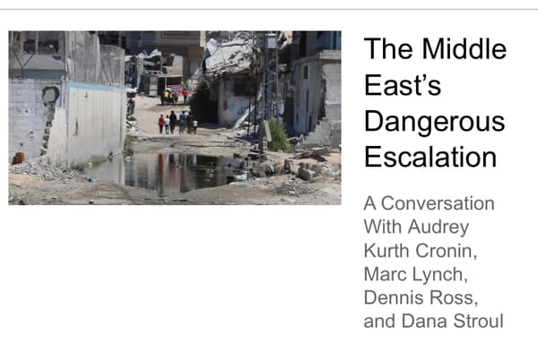 Gaza and the Risks of Escalation